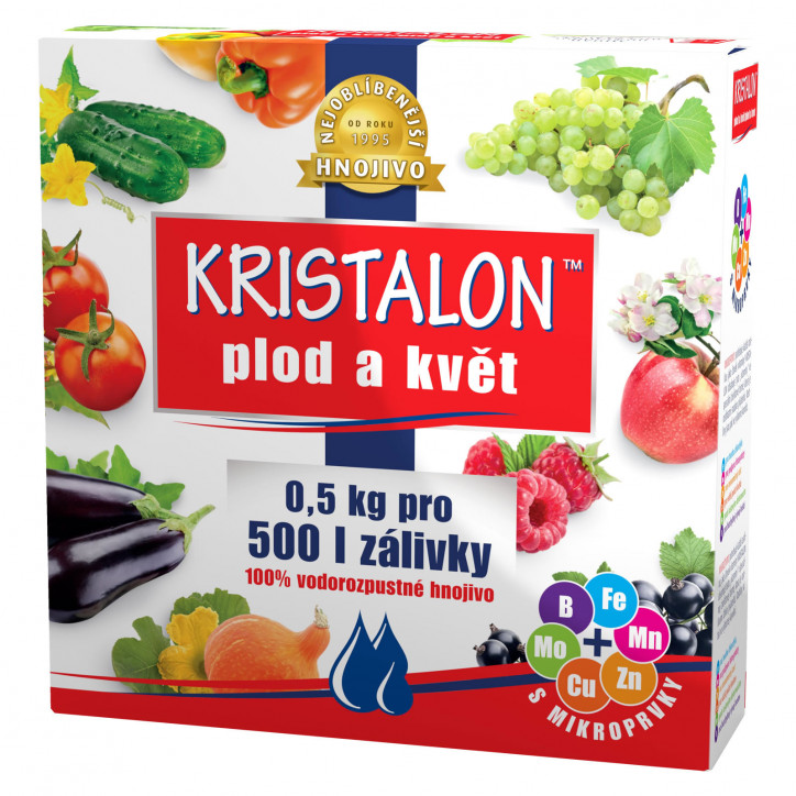 Kryštalické hnojivo Plod a kvet 0,5 kg Kryštalické hnojivo Plod a kvet 0,5 kg