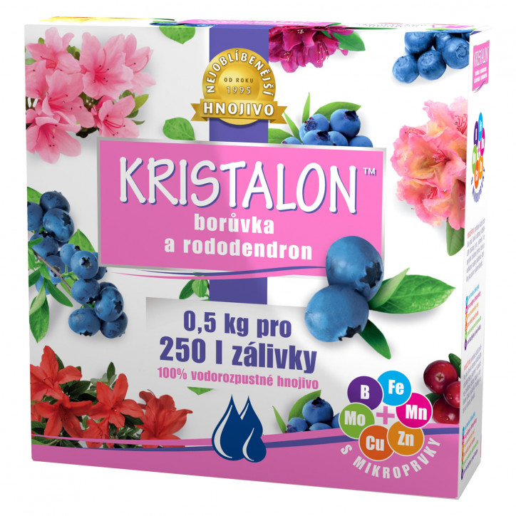 Kryštalické hnojivo Čučoriedka a rododendron 0,5 kg Kryštalické hnojivo Čučoriedka a rododendron 0,5 kg