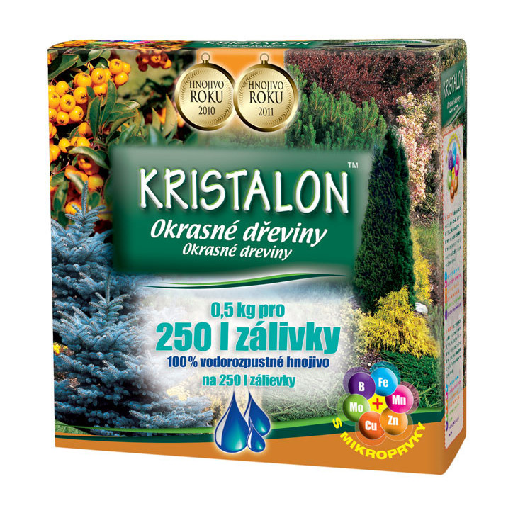 Kryštalické hnojivo Okrasné dreviny 0,5 kg