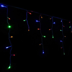 LED kvaple 14,5 m, 300 LED, IP44, 8 svetelných módov s ovládačom, multicolor