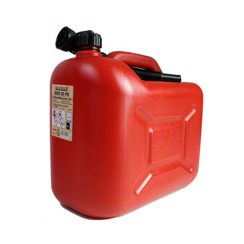 Bauprofi Kanister na benzín 20 litrov KKR 20 PE, červený