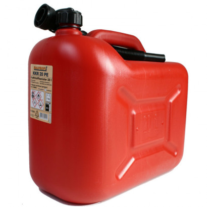 Bauprofi Kanister na benzín 20 litrov KKR 20 PE, červený