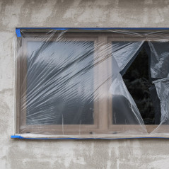 Krepová lepiaca páska so zakrývacou fóliou HDPE 55 cm x 20 m