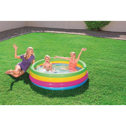 Detský bazén nafukovací 157x46 cm Rainbow 51117, dúhový