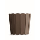 Okrúhly kvetináč BOARDEE BASIC 14,4 cm hnedý