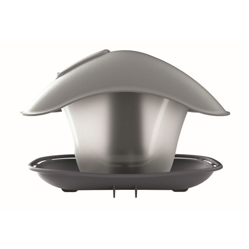 Kŕmidlo pre vtáky BIRDYFEED SQUARE 24,8 cm antracit