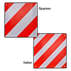 Výstražná tabuľa pre Taliansko a Španielsko 50x50 cm