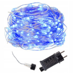 LED reťaz Nano 51 m, 480 LED, IP44, 8 svetelných módov, modrá