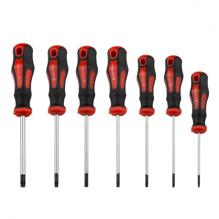 Skrutkovače Torx T10-T40, 7-dielna sada