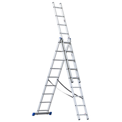 Rebrík 3-dielny 5,9 m trojdielny 5,9m, 3x9 priečok