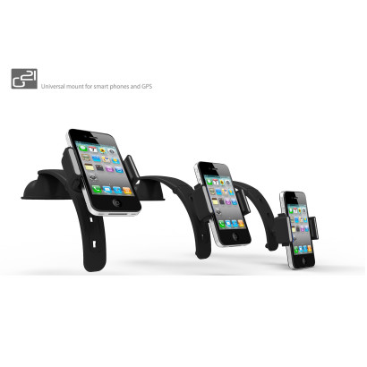 Držiak G21 Smart phones holder univerzálny, pe mobilné telefóny do 6", čierny