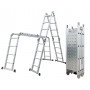 Hliníkový rebrík G21 GA-SZ-4x4-4,6M môžete využiť ako rebrík v dĺžke 4,6 m alebo ako prenosné lešenie. Vyznačujú sa pevnou konštrukciou vďaka systému duralových profilov, ktoré znižujú jeho celkovú hmotnosť. Súčasťou balenia sú 2 kusy podlážok.
