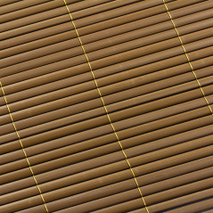 Clona na plot, bambusová rohož z PVC 100x500 cm, hnedá