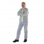 DEMA Jednorazový pracovný oblek biely 40 g/qm PP, veľkosť XXXL