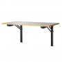 Sklápací stôl s rôznymi možnosťami využitia – ako jedálenský, pracovný, dielenský, kempingový alebo montážny stôl. Veľmi pevné nástenné konzoly. Masívna drevená doska (eukalyptus). Bezpečný sklápací mechanizmus. Možnosť montáže do akejkoľvek požadovanej výšky.