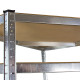 DEMA Bezskrutkový rohový regál 5P 175 kg 180x90x90 cm
