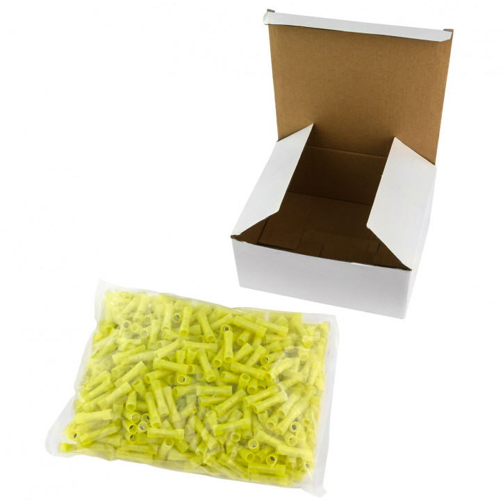 Krimpovacia spojka s termoplastickým lepidlom 4-6 mm, 500 ks, žltá