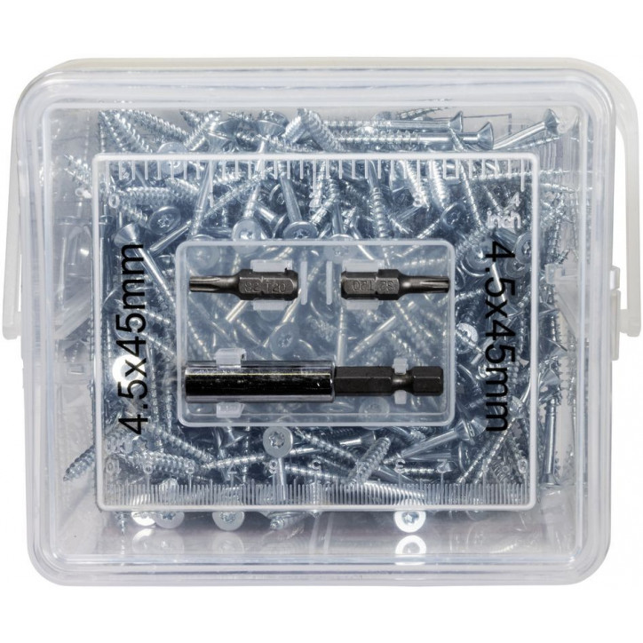 Skrutky do drevotriesky 4,5x45 T20, 300 ks