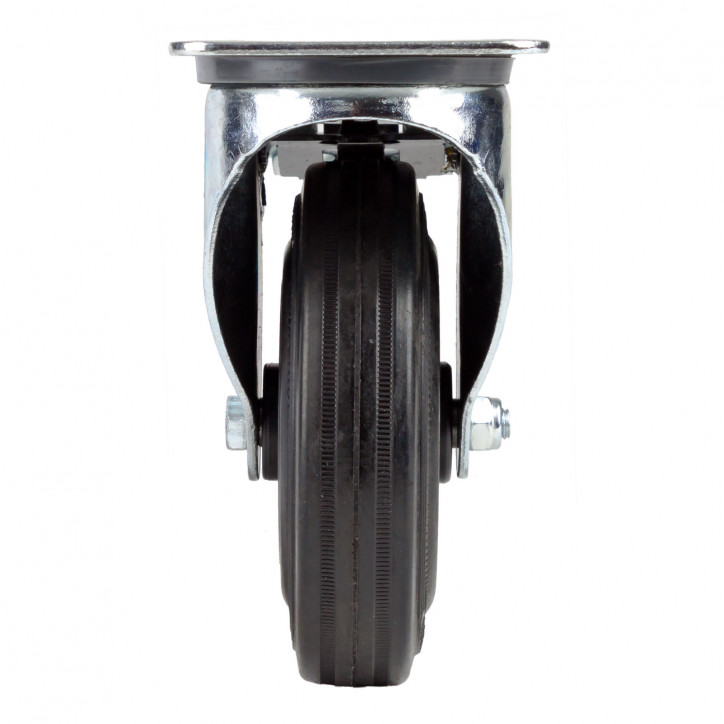Gumové otočné koliesko s brzdou 125 mm, do 60 kg Gumové otočné koliesko s brzdou 125 mm, do 60 kg