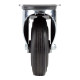 DEMA Gumové otočné koliesko s brzdou 125 mm, do 60 kg