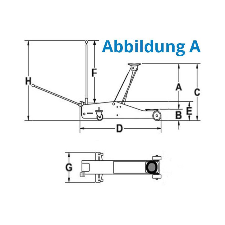 Pojazdný zdvihák hydraulický GRH 2/330 L 2 t Pojazdný zdvihák hydraulický GRH 2/330 L 2 t
