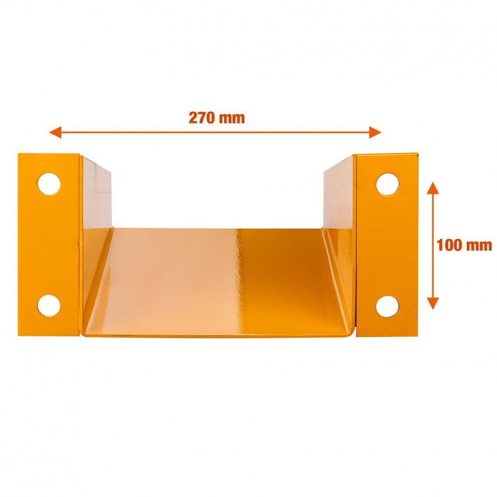 Bezpečnostný U-profil na ochranu regálov 30 cm / 3 mm Bezpečnostný U-profil na ochranu regálov 30 cm / 3 mm