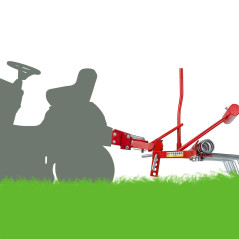 DEMA Odmachovač / prevzdušňovač trávnika 120 cm pre záhradný traktor DAR 120
