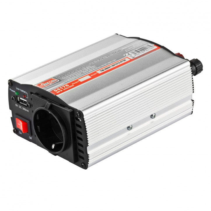 Menič napätia 12 V / 230 V 300/600 W USB