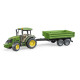 Bruder Traktor John Deere 5115M s prívesom so sklopnými bočnicami / 02108