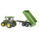 Bruder Traktor John Deere 5115M s prívesom so sklopnými bočnicami / 02108