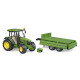 Bruder Traktor John Deere 5115M s prívesom so sklopnými bočnicami / 02108