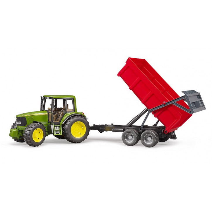 Traktor John Deere 6920 so sklápacím prívesom červeným 1:16 02057 Traktor John Deere 6920 so sklápacím prívesom červeným 1:16 02057