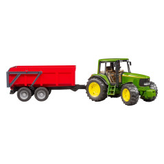 Bruder Traktor John Deere 6920 so sklápacím prívesom červeným / 02057