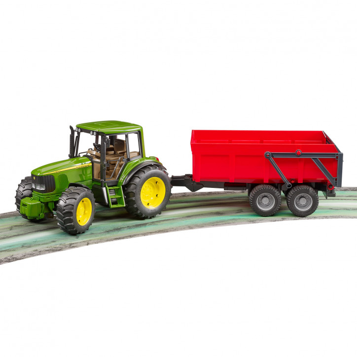 Traktor John Deere 6920 so sklápacím prívesom červeným 1:16 02057 Traktor John Deere 6920 so sklápacím prívesom červeným 1:16 02057