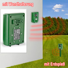 DEMA Ultrazvukový odpuzovač zvierat IPX4