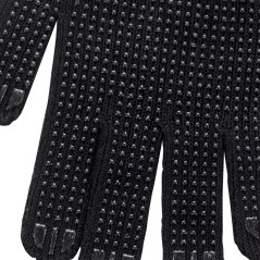 DEMA Pracovné rukavice pletené čierne, veľkosť 9