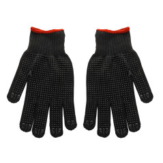 Pracovné rukavice pletené čierne, veľkosť 8