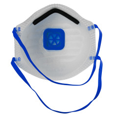 Ochranná maska proti jemnému prachu FFP2 s výdychovým ventilom, 3 ks