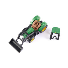 SIKU Traktor John Deere 6215R s čelným nakladačom / 1395
