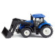 SIKU Traktor New Holland s čelným nakladačom / 1396