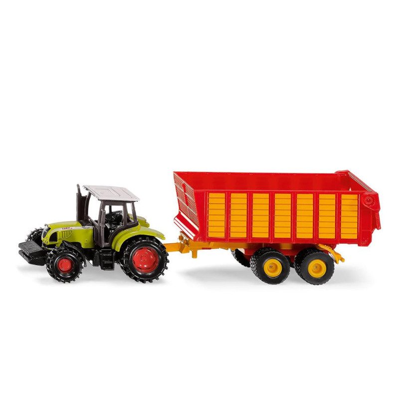 SIKU Traktor John Deere so silážnym prívesom / 1650