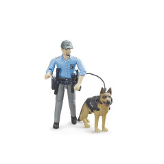 BRUDER Figúrka policajta so psom a výbavou / 62150