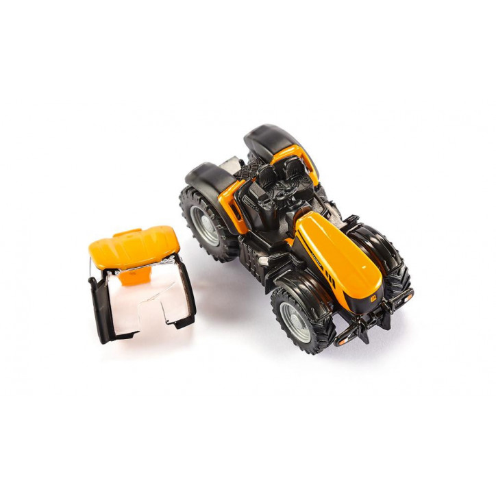 Traktor JCB s prívesom Dolly a vyklápacím kontajnerom / 1858 Traktor JCB s prívesom Dolly a vyklápacím kontajnerom / 1858