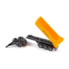 Traktor JCB s prívesom Dolly a vyklápacím kontajnerom / 1858