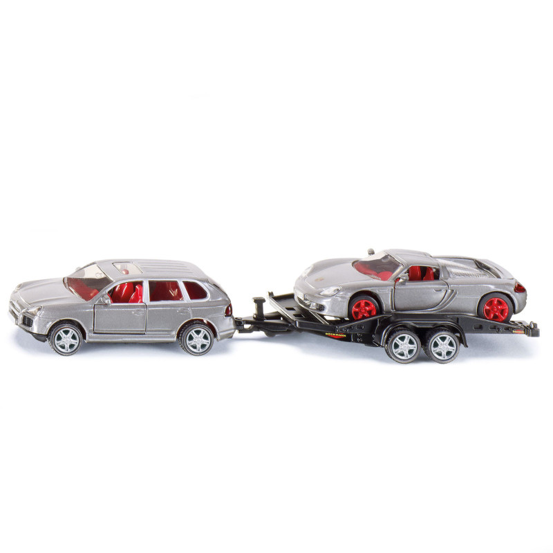 SIKU SUV Porsche Cayenne s prívesom Böckmann a Porsche GT / 2544