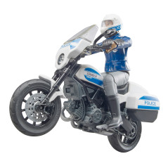 BRUDER Policajný motocykel Ducati Scrambler s policajným príslušníkom / 62731