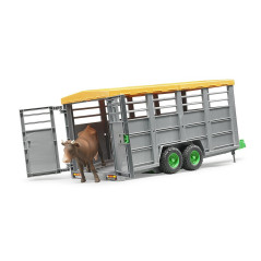 BRUDER Príves na prepravu dobytka s 1 kravou / 02227