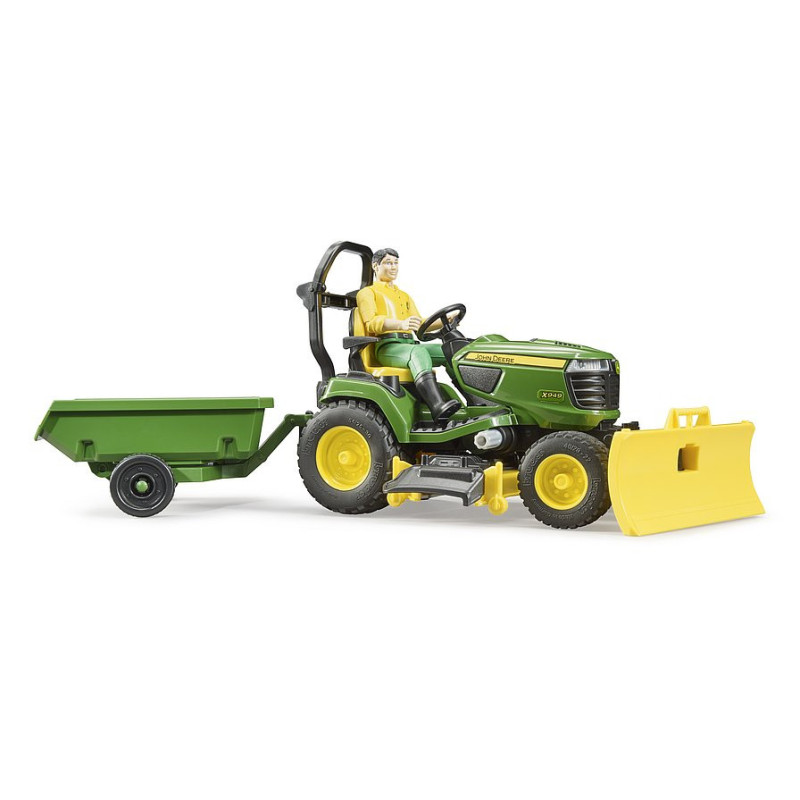 Bruder Záhradník s traktorou kosačkou John Deere s prívesom 1:16 62104