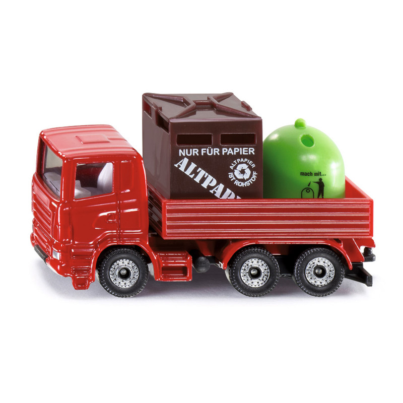 SIKU Nákladné auto na odvoz recyklovaného odpadu / 0828