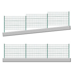 DEMA Kompletný plot so stĺpikmi 6x1,2 m, zelený